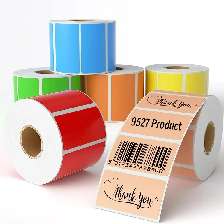 Color Thermal Labels For Shipping Label Printer Holographic Sliver Thermal Sticker Labels For