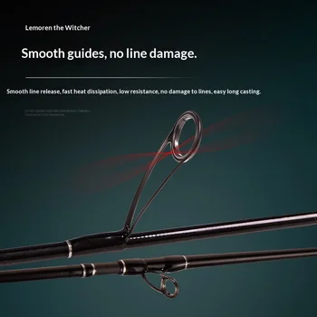 CHEERY Magic Shadow Exclusive Edition Two-section Luya Rod Carbon Fishing Rod Gun Straight Handles White Strip Fishing – Soft Lure – view 4