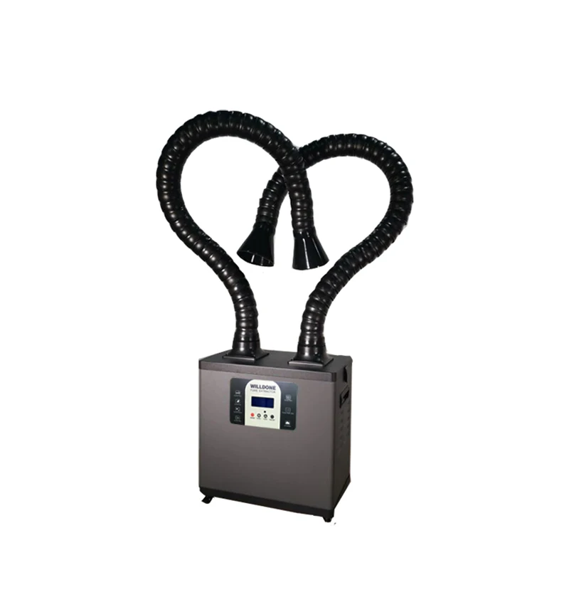 C200Y Portable High Power Dual Arms Soldering Welding Smoke Extractor Beauty Salon Fume Extractor