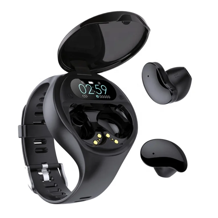 Smart Watch with Earbuds 2 in 1 Smartwatch Wireless Earbuds with Heart Rate Monitor TWS Earphone Inside Smart Watches