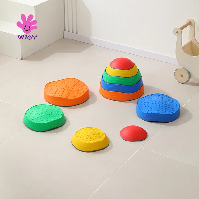 Resources Educational Balance Toy Children Learning Integration Equipment Sensory Integration Training Round Steeping Stone