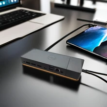 WD19DC Dual USB-C Docking Station for Dell Performance Hub with 240W Power Adapter HDMI and USB 3.0 Interfaces for Laptop