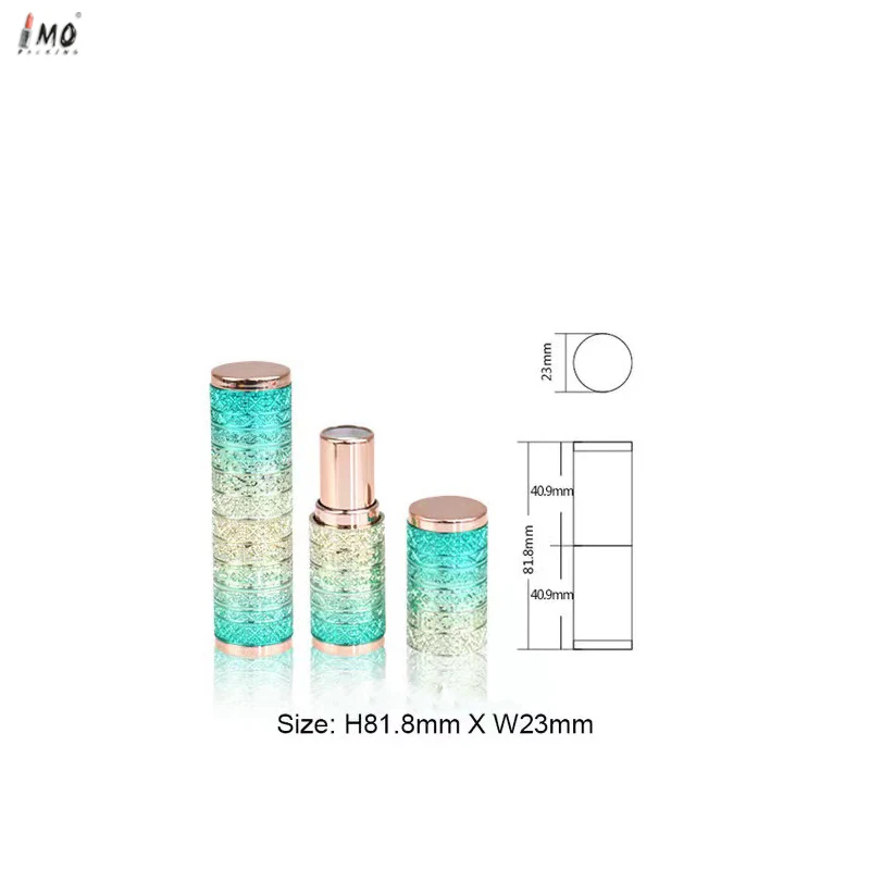Vintage Embossed Classic Chinese Style Custom Makeup Lipstick Tube