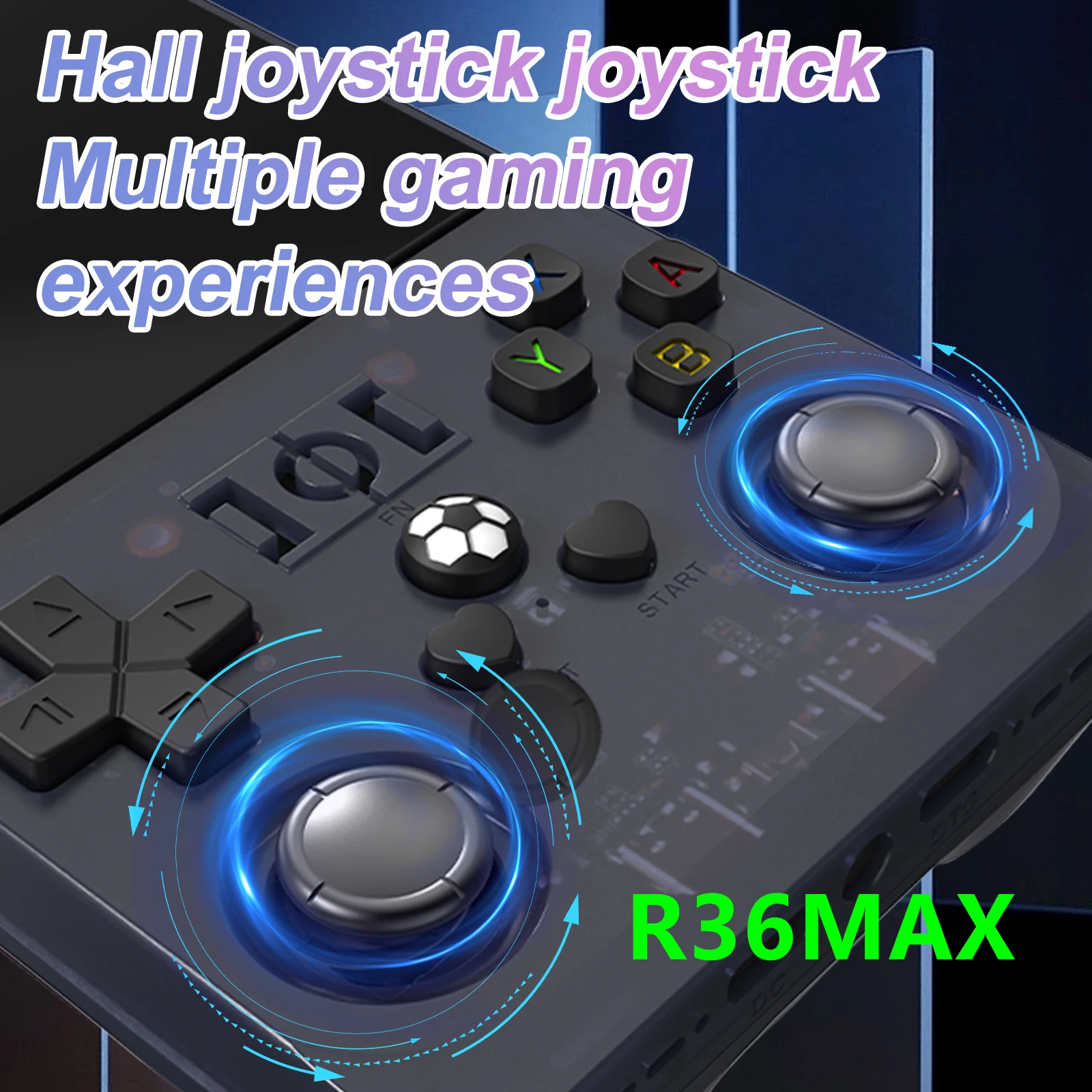 R36 MAXハンドヘルドレトロゲームコンソール3.5インチプレ