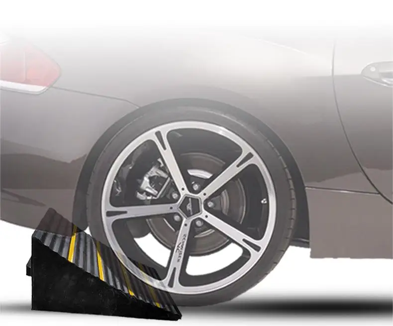 HIGH QUALITY Rubber Wheel Chock Wedge Parking Wheel Blocks for Trucks Motorhome Travel Trailers factory
