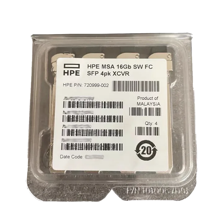 NOUVEAU HPE C8R25B 721000-002 876144-001 MSA 10Gb Court Rayon ISCSI SFP+ Transceiver 4-emballage