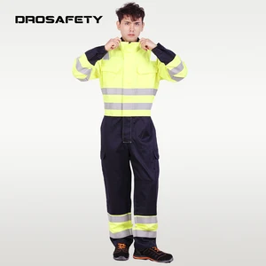 High Quality Modacrylic Cotton Fire Fighting Fr Clothing Work Clothes Electric Mining Coverall