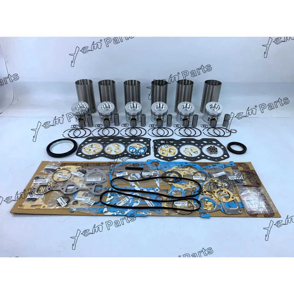 Hot Sale New S6K Engine Rebuild Kit With Cylinder Gaskets Piston Rings Liner for Mitsubishi