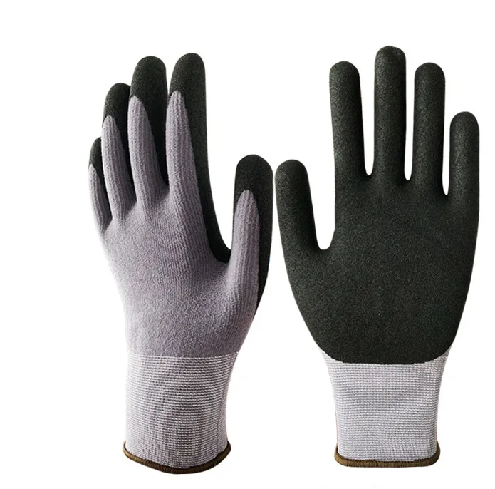 15 г спандекс нейлон нитрил матовые защитные перчатки нитриловые садовые