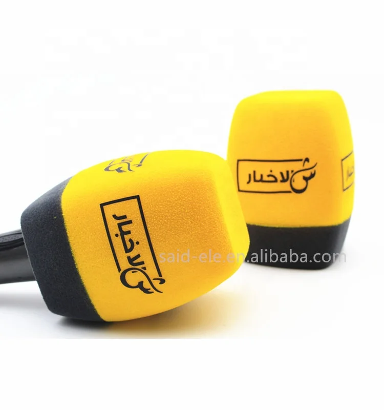 Customized Size Onstage Microphone Wind Protection Foam Cover TV Host Mic Windshield Sponge