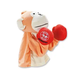 EPT Interactive Children Parent Games Cartoon Stuffed Monkey Doll Hand Puppet Toy Boxing Punch Doll Products Set Toy