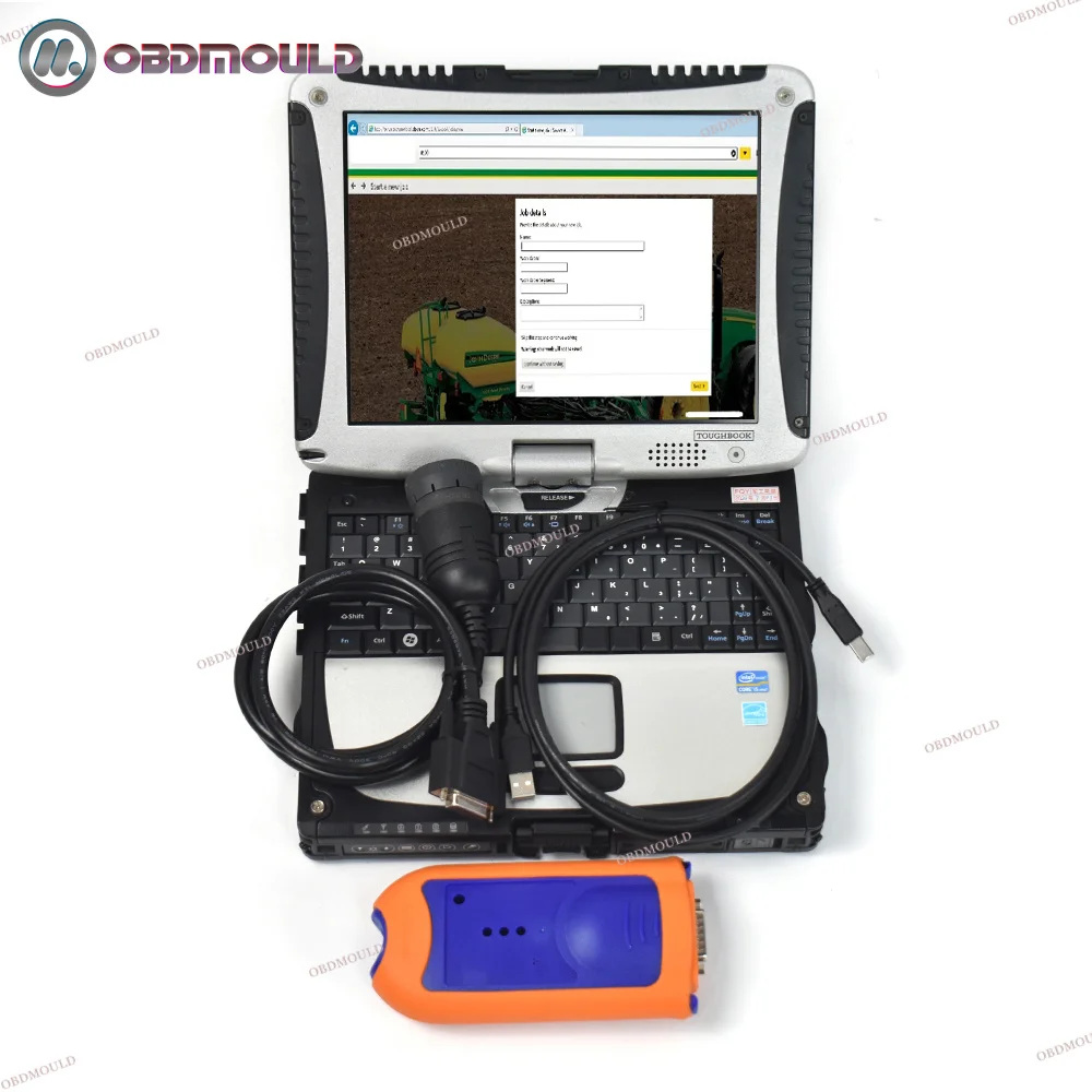 Electronic Data Link Diagnostic Tool for EDL V2 Construction Heavy Equipment Truck Diagnostic Scanner Tool With Cf19 Laptop