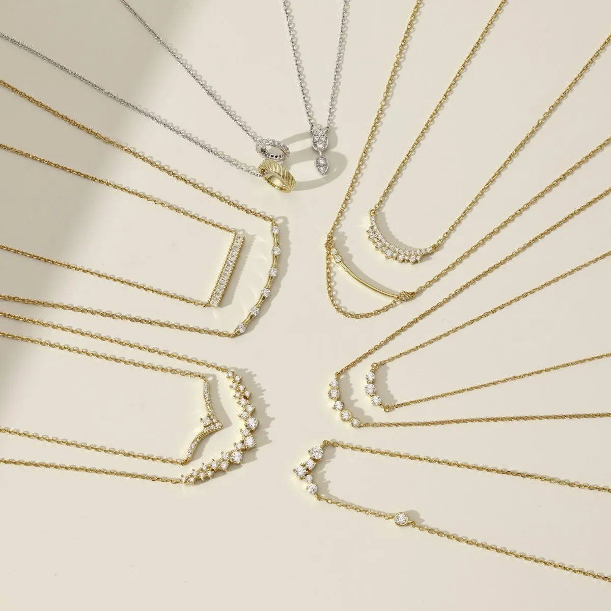 KAKODIY 18K gold plated 925 Sterling Silver necklace zircon star round irregular charm necklace jewelry detail 2