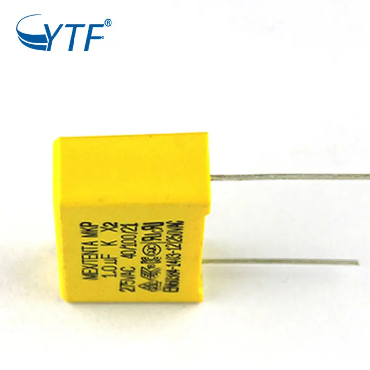 Yellow Box Interference Suppression Capacitor - 105K 1UF 275V