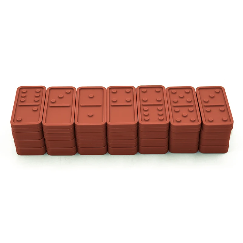 Bpa Free Silicone Baby Domino Toy Baby Montessori Toy for Kids