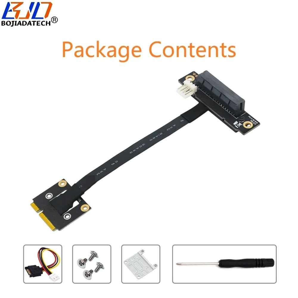 Pcie 4.0 Riser Cable RR 20mm PCIE 4X 90 Degree Reverse Male To Female ...