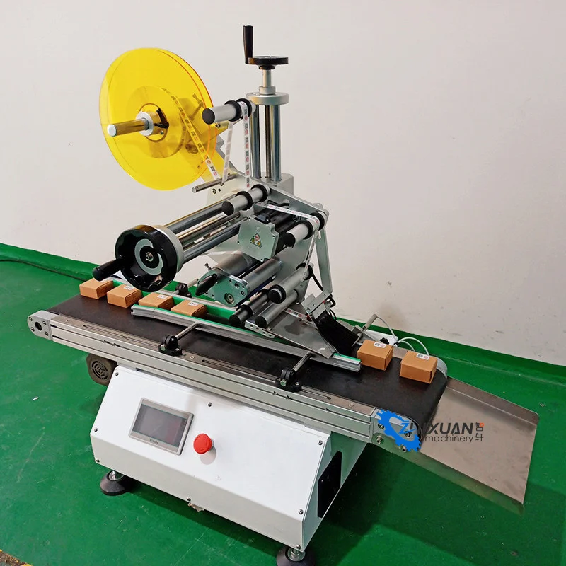 Automatic Flat Top Surface Flat Bottle Labeler Double Side Paper ...