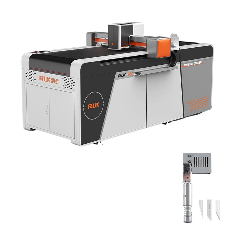 RUK Control Cutting Machine Custom Ticket Cutting Machine Oscillating Blade Flatbed Cutter