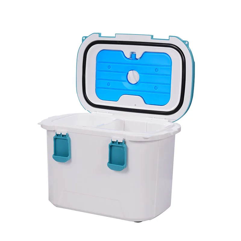 Custom Logo 13QT Small Size Portable Medical Ice Box Modern Vaccine Carrier Cooler for Food & Cans Heat Preservation Chair Style
