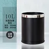 10-liter black bucket, thickened version