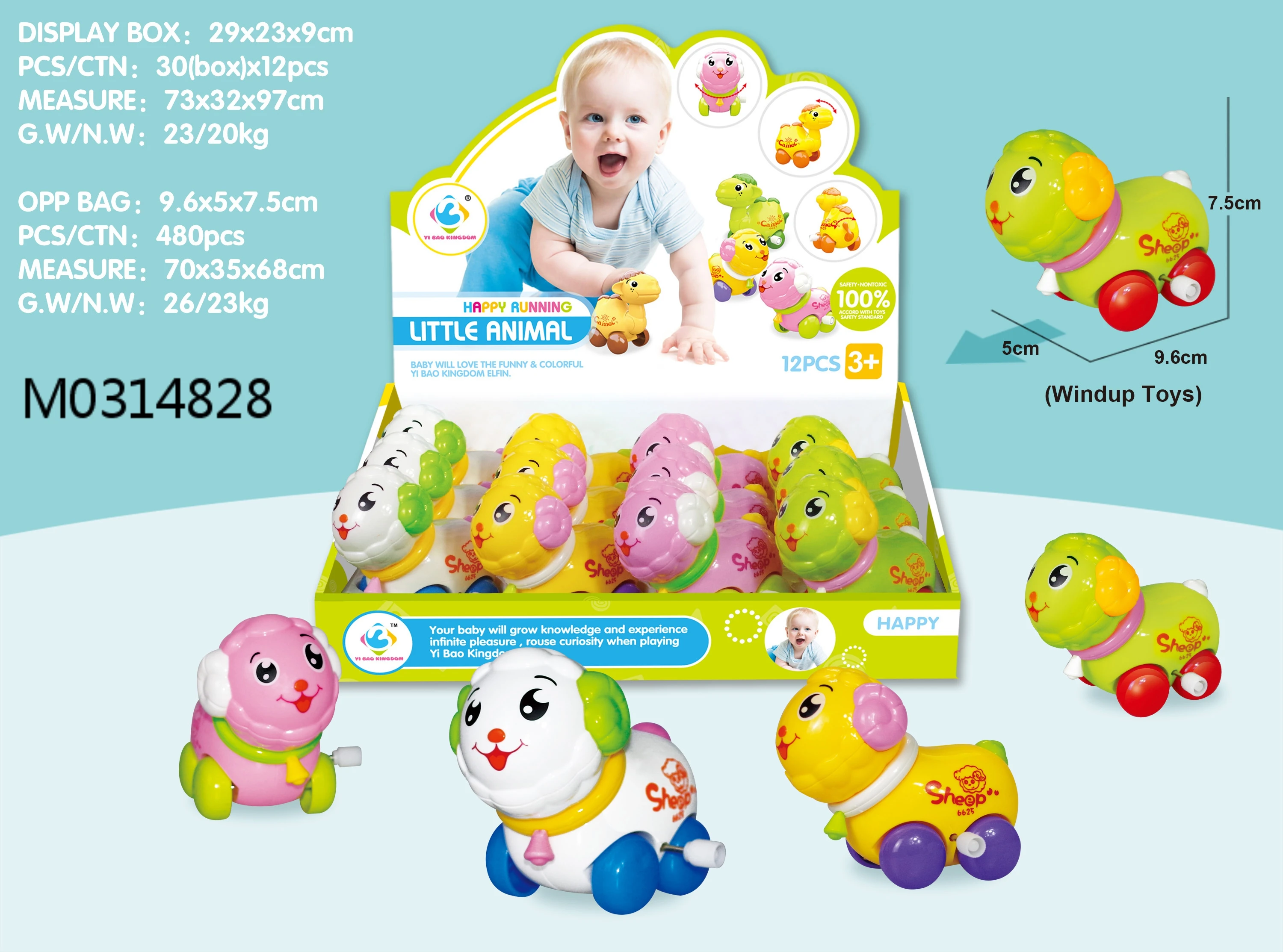 ITTL пластиковые заводные рыбки игрушки животные мини-машина игрушка для детей 14 шт.