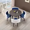 Blue and white color one table four chairs xipi