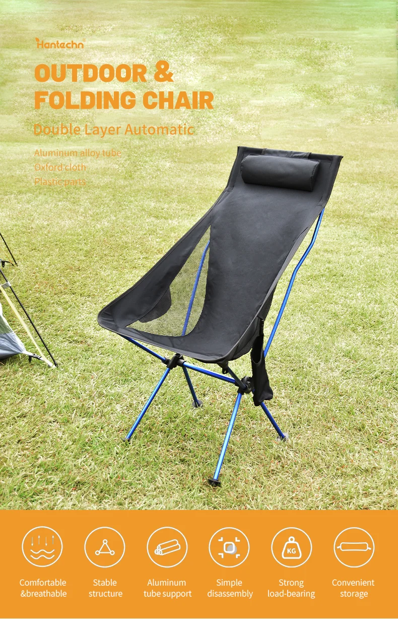 Aluminium Folding Beach Chair Foldable Custom Portable Camping Chair