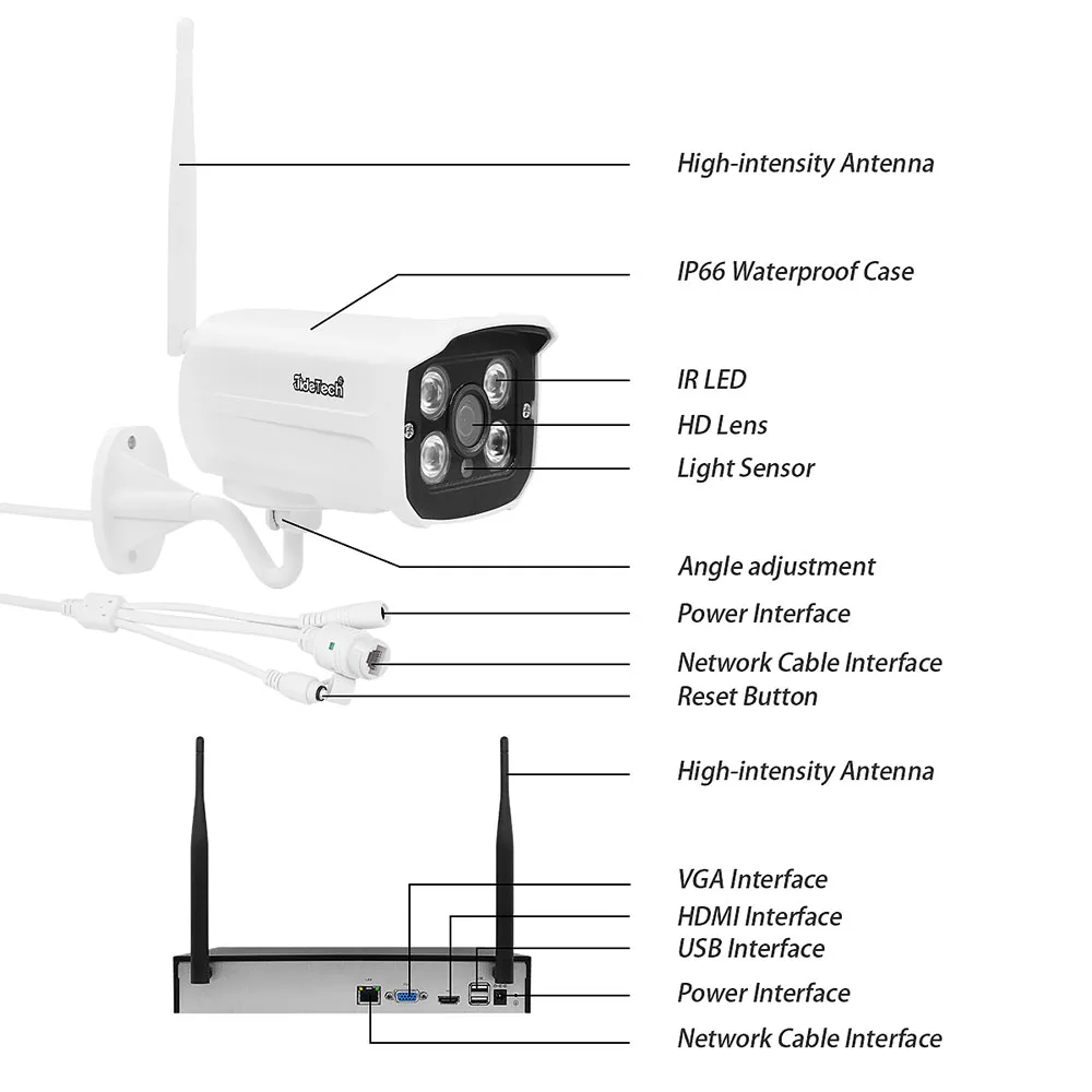 Surveillance Cameras Jidetech Camera App JideTech POE 4K