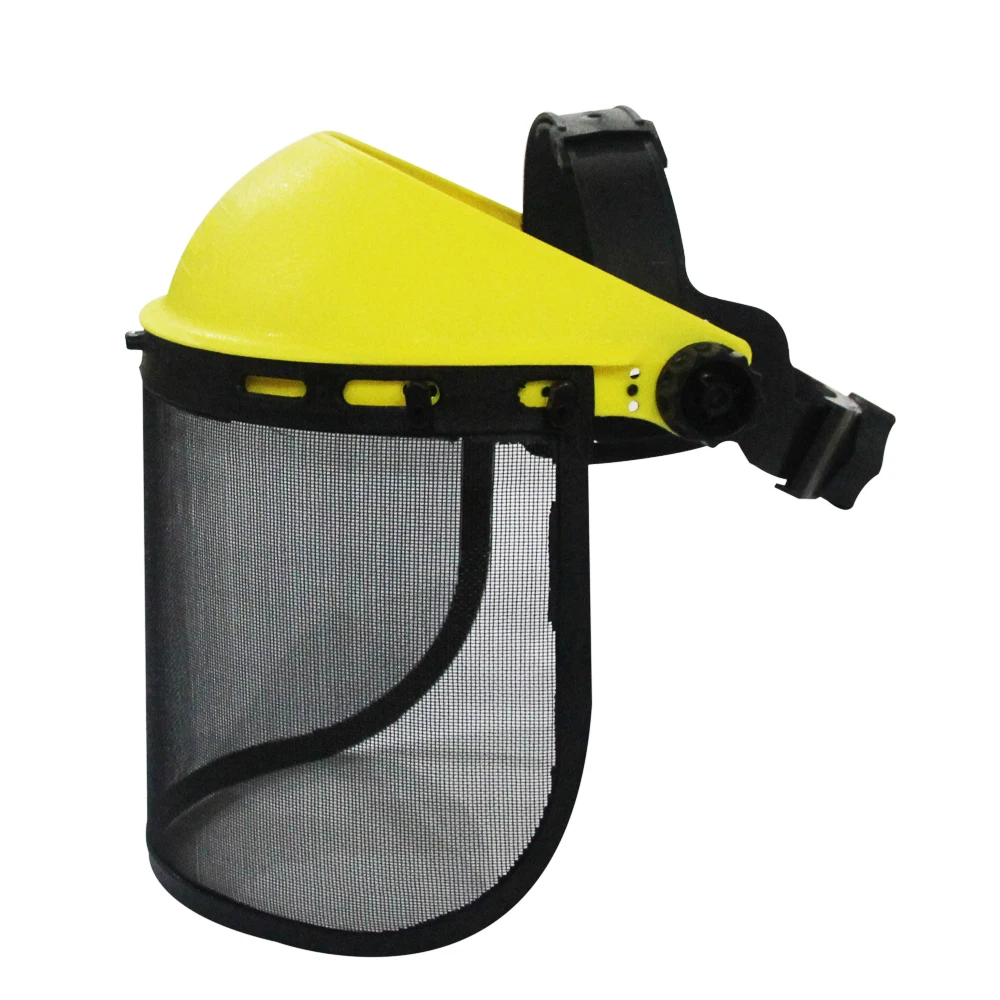 Safety Mesh Face Shield With Head Gear Full Face Protection/ Safety ...