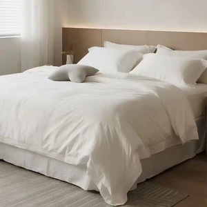 Premium Soft Textured Flat Sheet 200tc Thread Count Breathable and Eco-Friendly for Hospital and Hotel Use All Season Comfort