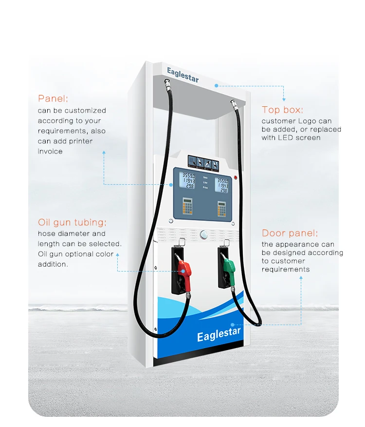 Eaglestar 6 Nozzles Petroleum Fuel Dispenser Petrol Pump Machine Price