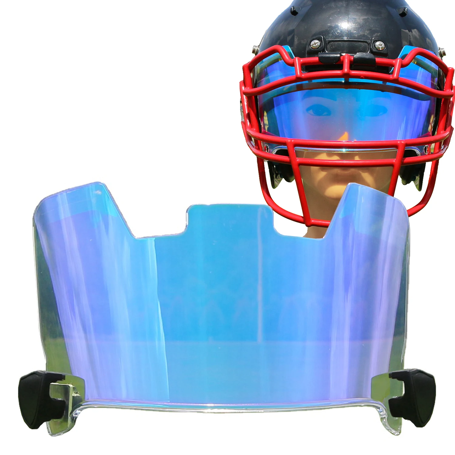 Youth Football Helmet Visors ZAKVOP Blue Football Visor, Football