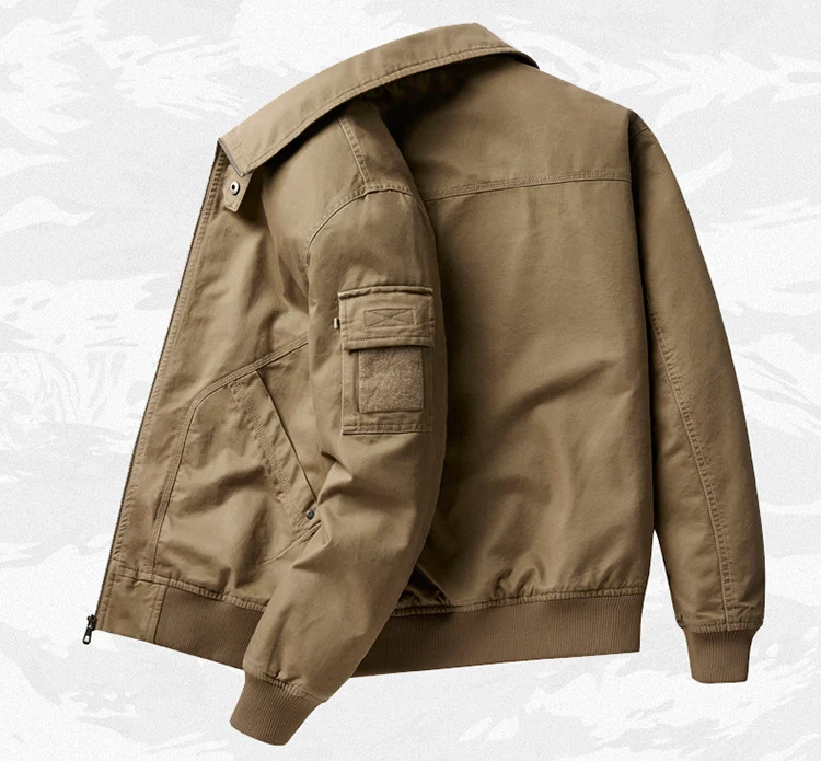Casaco de lona algodão casual ao ar livre do vintage jaqueta de trabalho de  carga de lona masculino Plus Size Twill Zip up homens jaqueta bombardeiro 