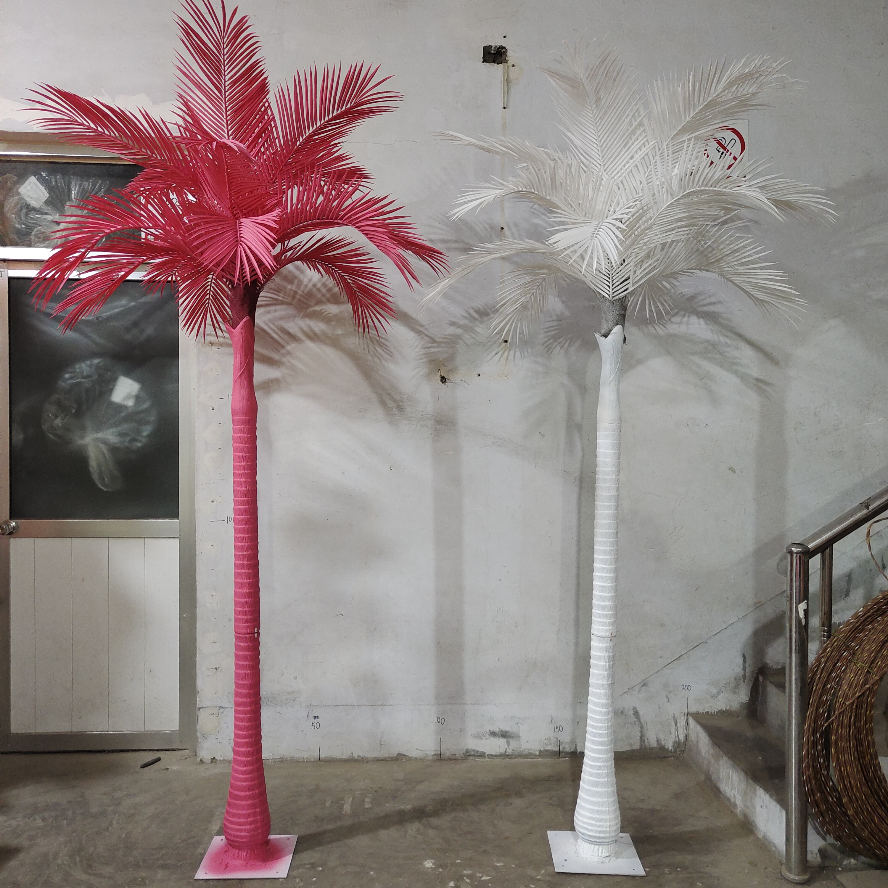 Indoor Outdoor Wedding Decor Pink Palm Trees Artificial Large Palm Tree