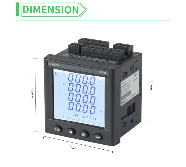 Acrel Apm800 Electric Power Meter Rs485 Modbus/profibus Tcp Ac