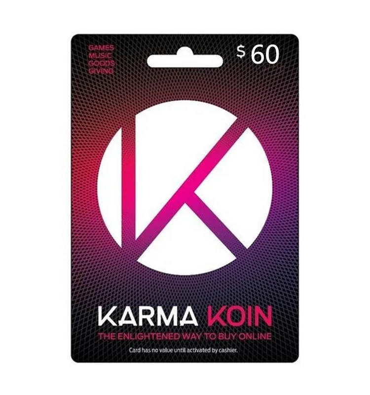 Recharge Card Karma Koin Gift Card 60us View Recharge Card Ml Product Details From Zhengzhou Mailong Environmental Protection Technology Co Ltd On Alibaba Com