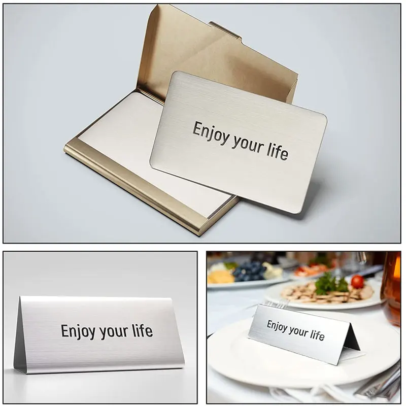 Personalized Plain Aluminum Business Card Wholesale Customized Printing
