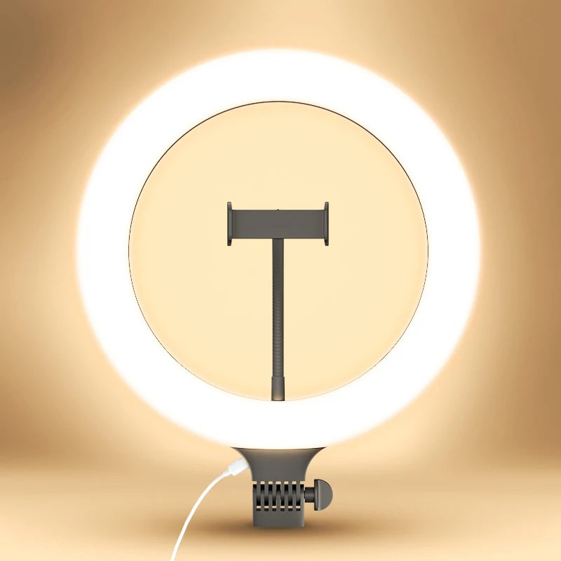 
 Аро селфи светодиодная кольцевая лампа с подставкой для штатива и держателем для телефона 10 дюймов  