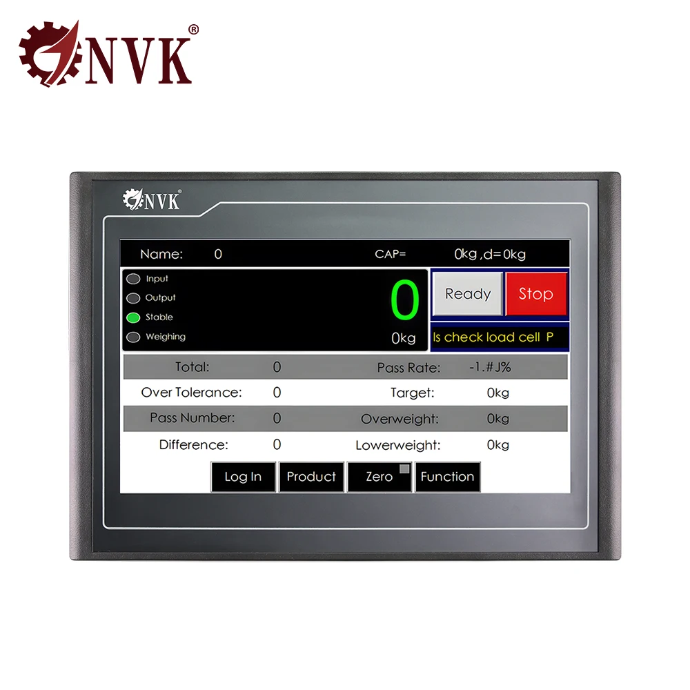 NVK Smart Touch Screen Controller Weighing Indicator for Checkweigher High Speed Precision Industrial Customizable Display