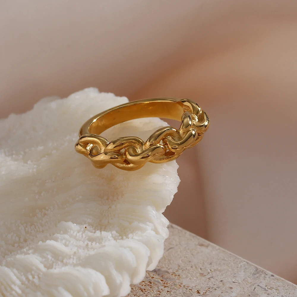 Women's Vintage Link Chain Ring