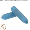 #108- สร้างในห้องปฏิบัติการ Spinel Aquamarine สีน้ำเงินเข้ม