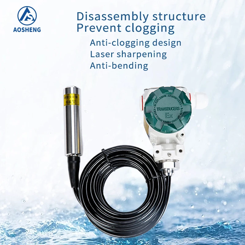 AOSHENG RS485 modbus аналоговый погружной датчик уровня топливного бака 5
