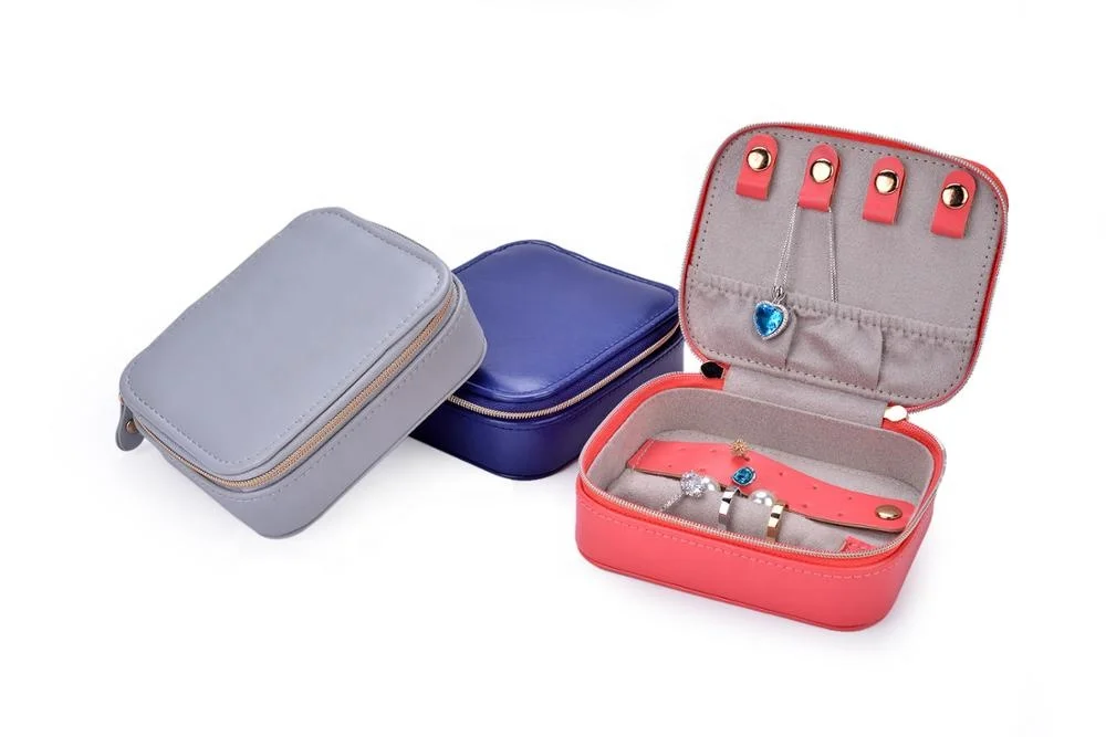 Шкатулка для ювелирных украшений с логотипом на заказ дорожный Органайзер двумя молниями рулон большой емкости витрина