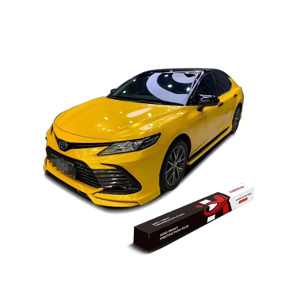 K117 Maple Leaf Yellow 8.0MIL Thickness Changing Sticker Car Vinyl Wrapping Foil TPU Paint