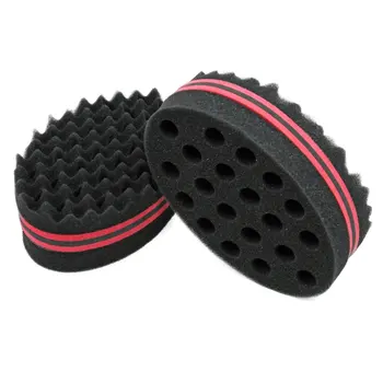 Big Holes Barber Hair Brush Sponge Dreads Locking Twist Afro Curl Coil ...