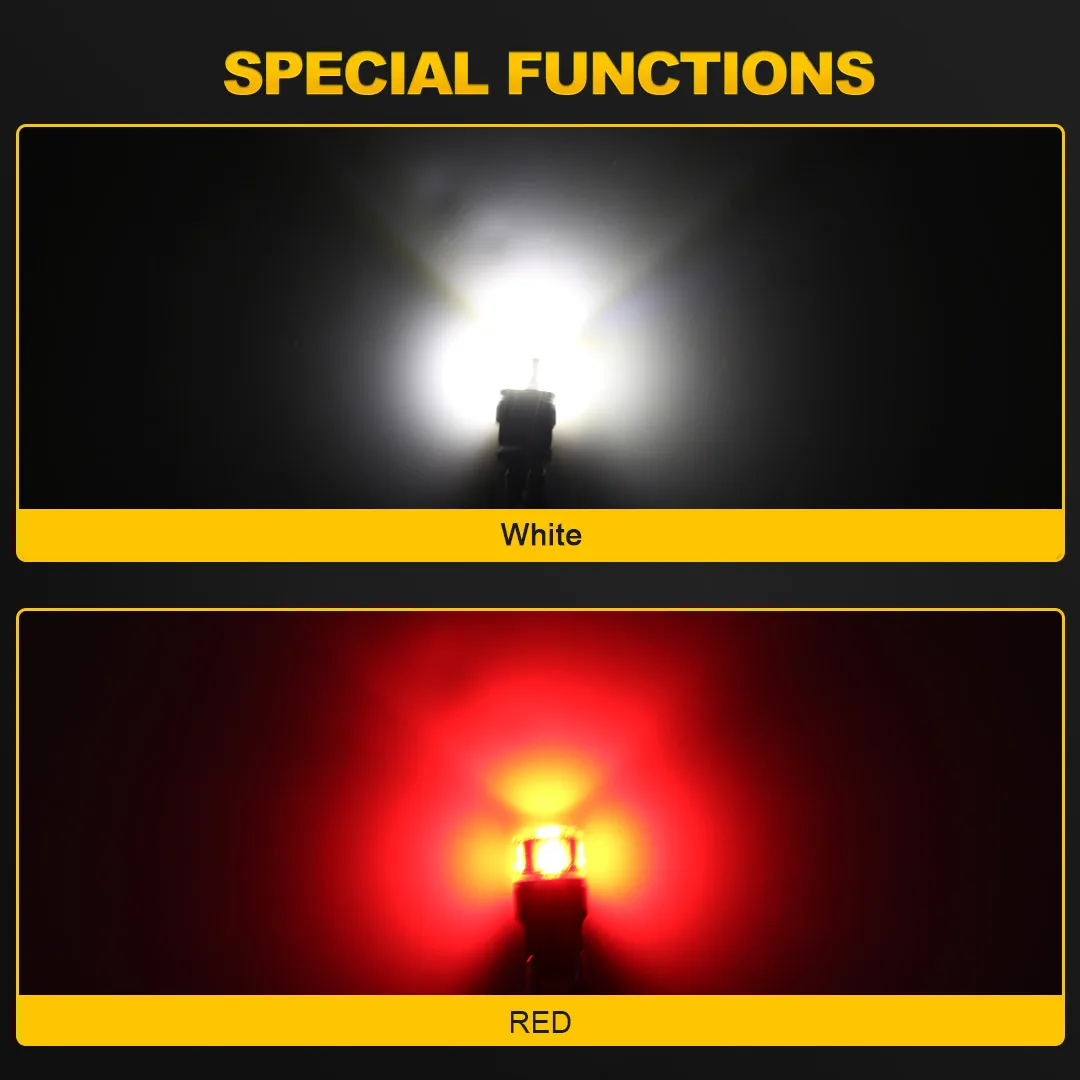 NAO Auto Led T15 Canbus 12SMD W16W High Bright Trailer Tail Rear Fog Car Light Bulb Vehicle Lamp License Plate T15 Led