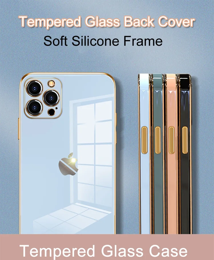 High Qualtiy Tempered Glass Sublimation Phone Case For Iphone 12 11 Pro