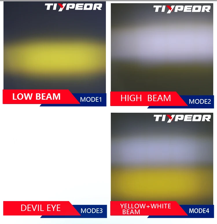 product tiypeor hot sale universal 30w motorcycle brighter hi q fog auxiliary driving led headlight spotlight for off road atv utv-6