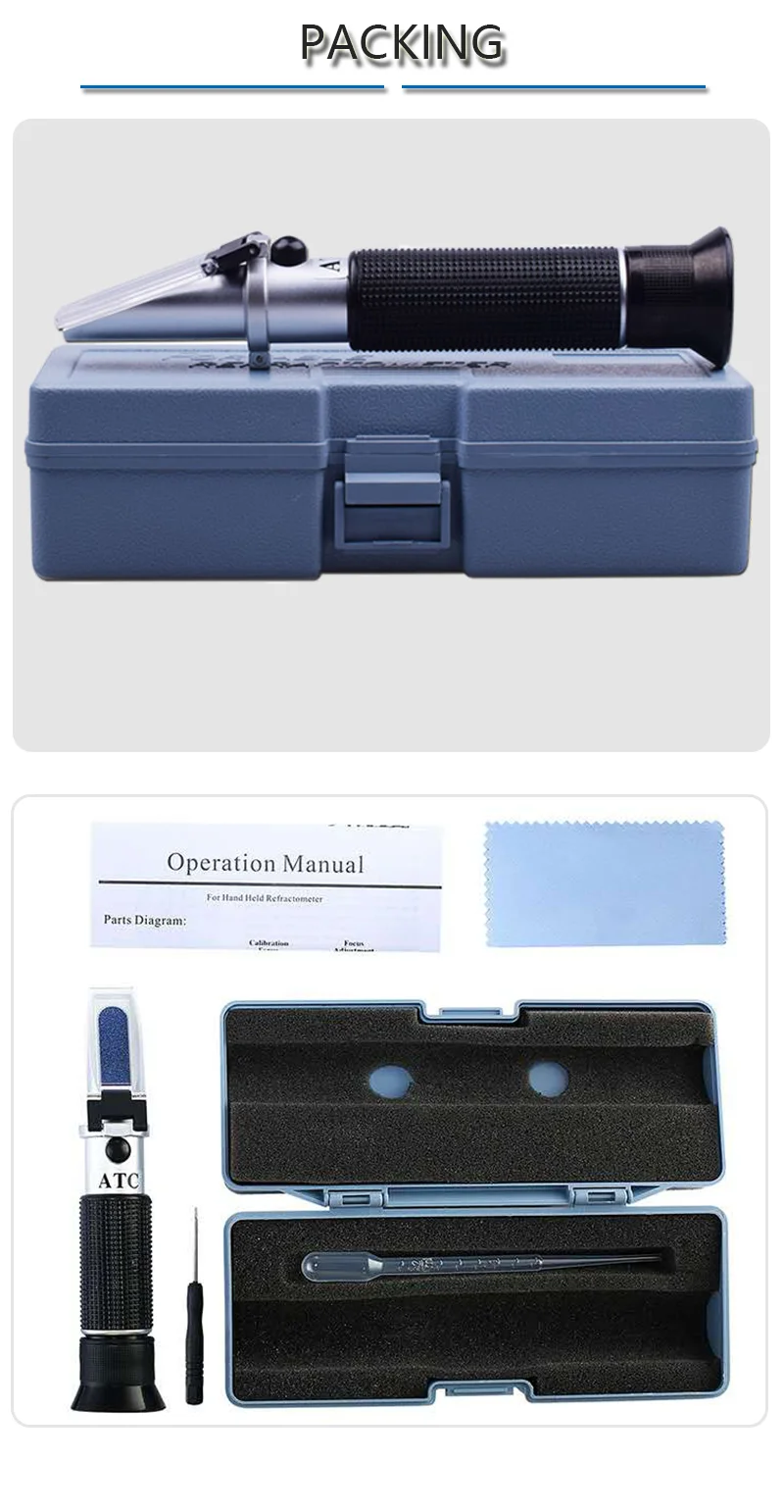 Refractometer for Testing Methanol-Based Windshield Washer Fluid