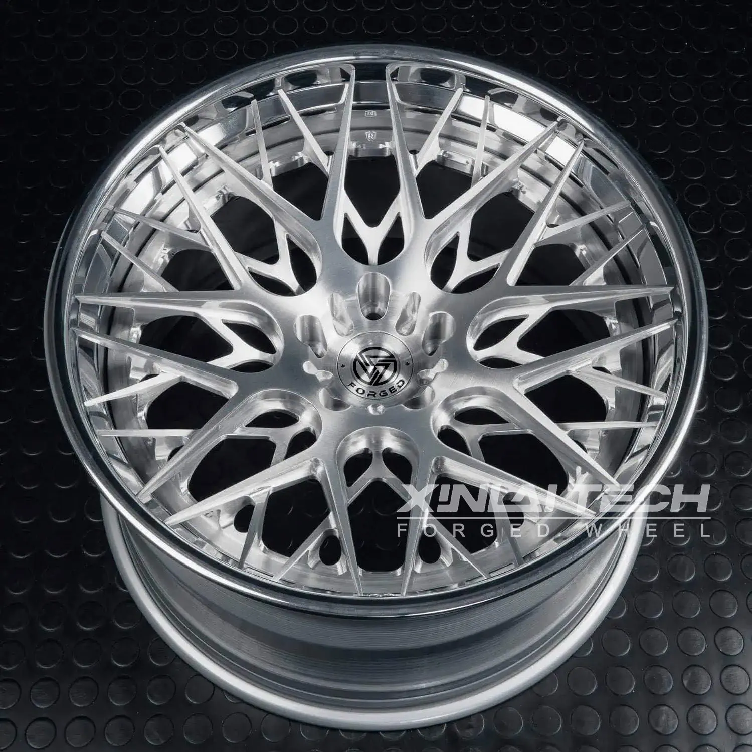 XL 3 Piece Deep Dish Forged Wheels 5x112 5x114.3 5x120 Alloy Rims for BMW Mercedes Audi Custom Finish Wheels - Image 1